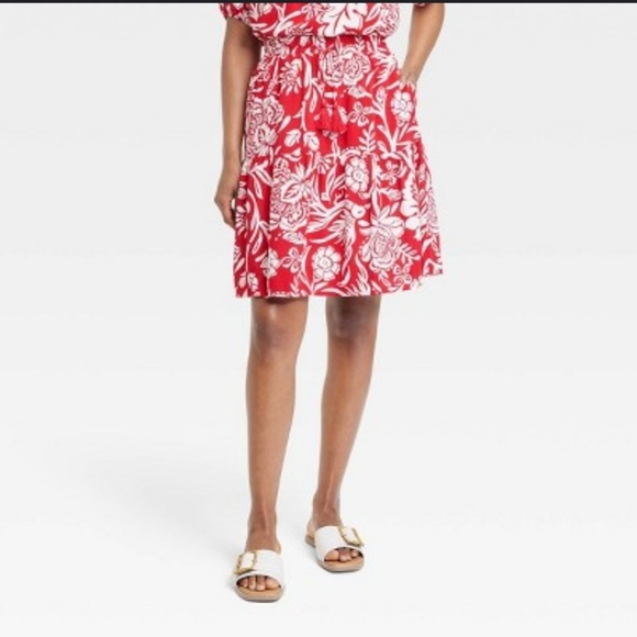 NWT Women Knox Rose | Mini Tiered Skirt Side Pockets XS - Picture 2 of 11